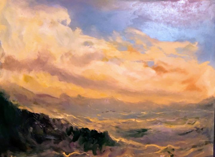 Tramonto Marino olio 40 x 50 galleria